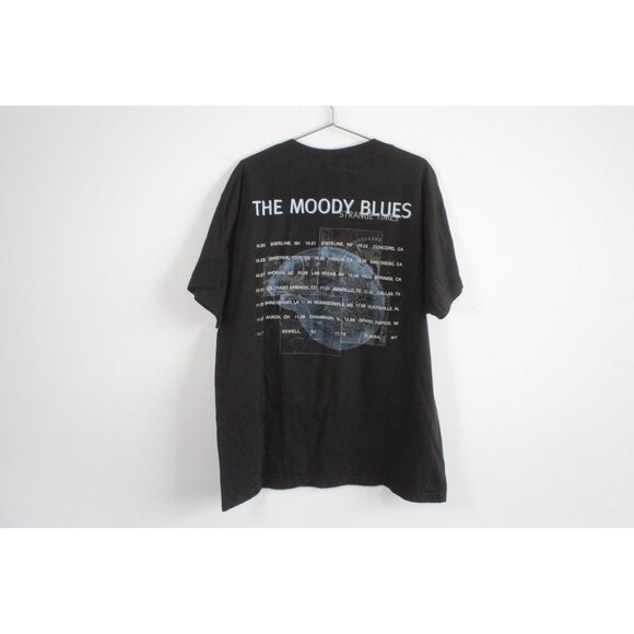 Vintage Giant The Moody Blues Strange Times Concert Tee Shirt Black XL - Picture 2 of 4